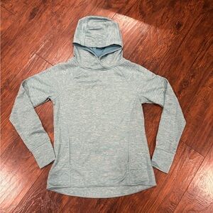 Turquoise Heather Active Pullover Hoodie for Women